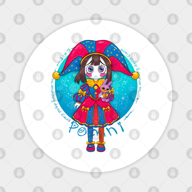 Pomni The amazing Digital Circus Magnet by Draw For Fun 